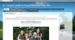 Desktop Screenshot of healthteacher101.com